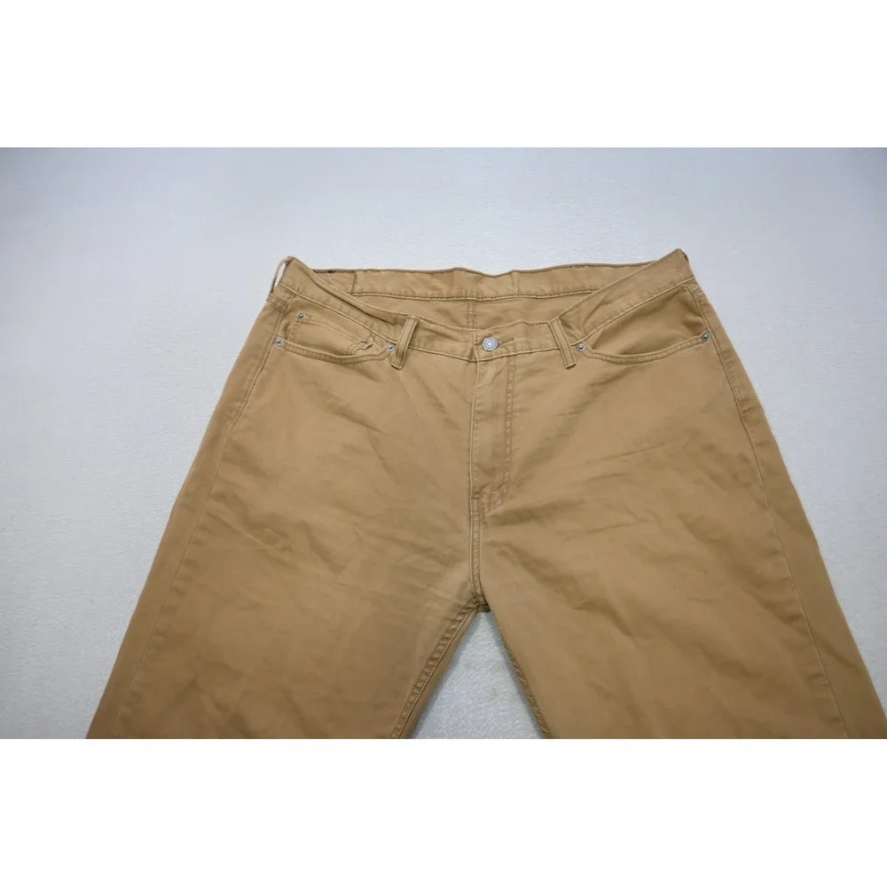 Levi's 514 Straight Fit Pants Mens‎ 40x32 Tan Cotton Twill Casual Excellent